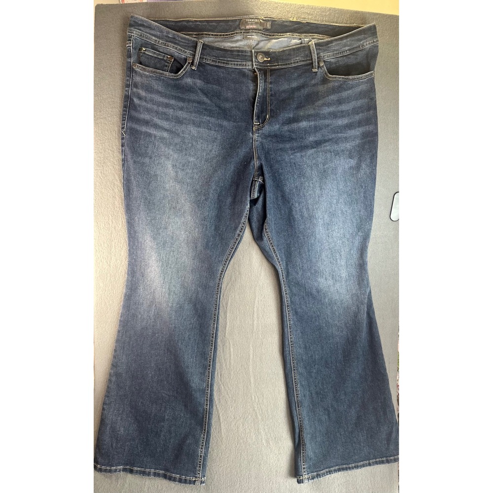 Torrid Luxe Slim Bootcut Jeans Dark Wash Super Stretch Plus Size 24R